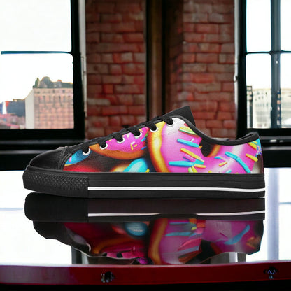 Koi Teal Gold Unique WOMEN Bold Art - Freaky Shoes | Custom Art Sneakers