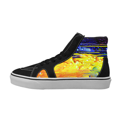 WOMEN'S Acid Drip 7 High Top Skateboarding Grunge Sneakers