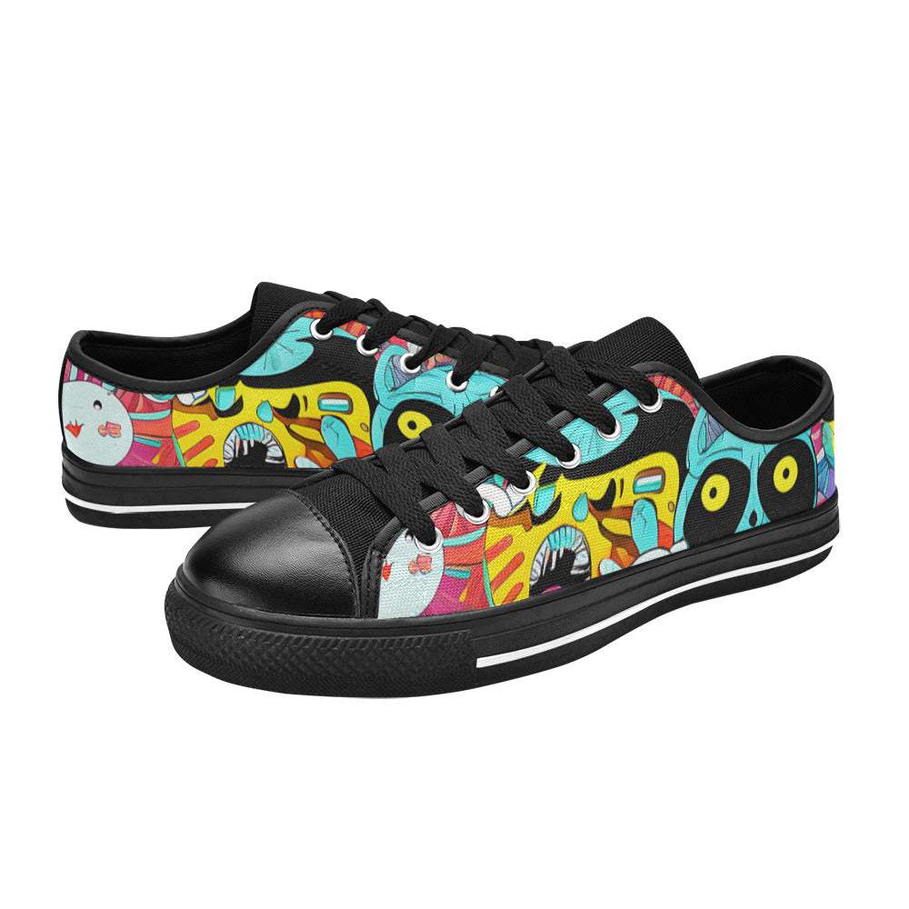 MEN'S Crazy Illustrations 2 Canvas Grunge Sneakers