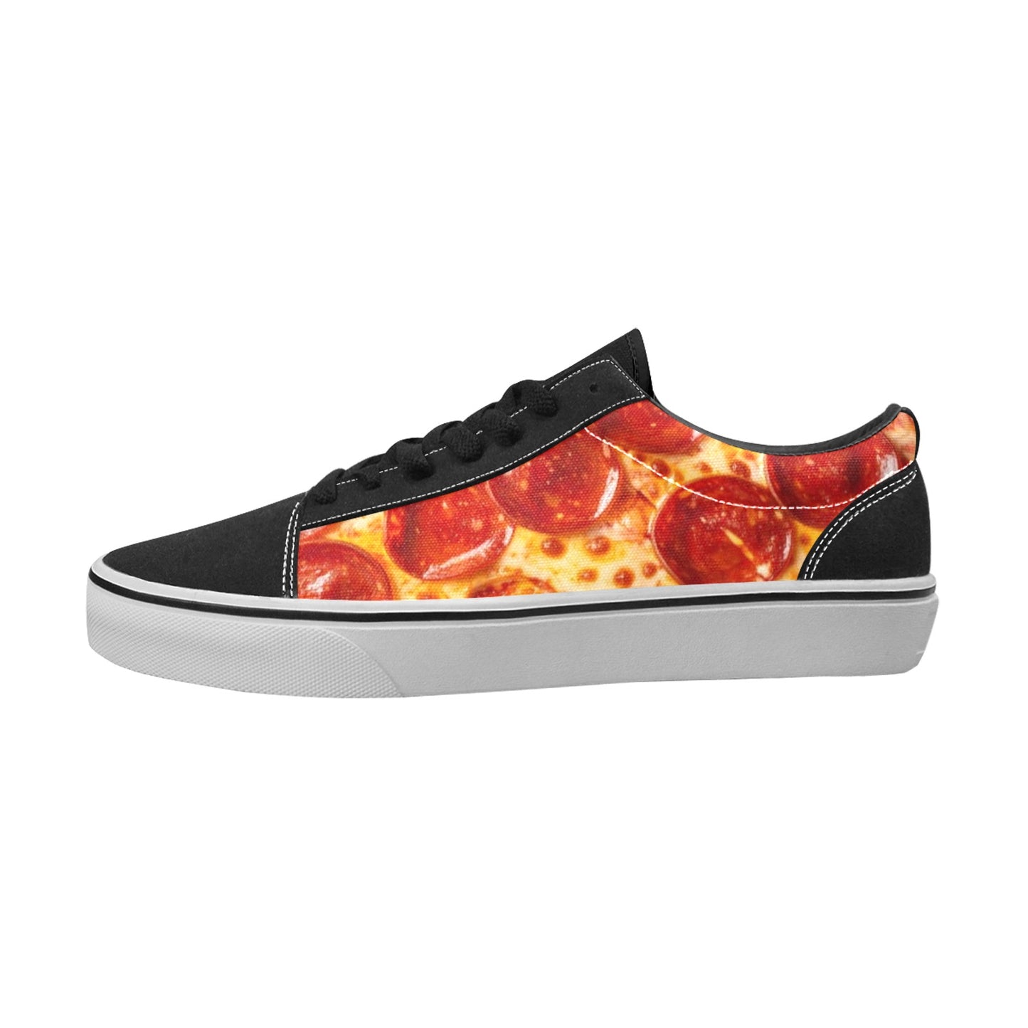 WOMEN'S Pepperoni Pizza Low Top Skateboarding Grunge Shoes