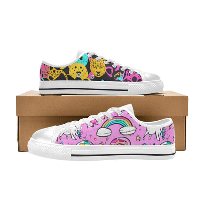 WOMEN'S Animal Print Art Canvas Surreal Custom Sneakers