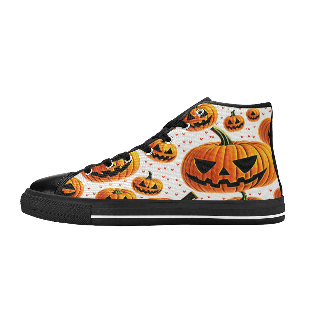 WOMEN'S Halloween Art 3 High Top Canvas Vivid Custom Shoes