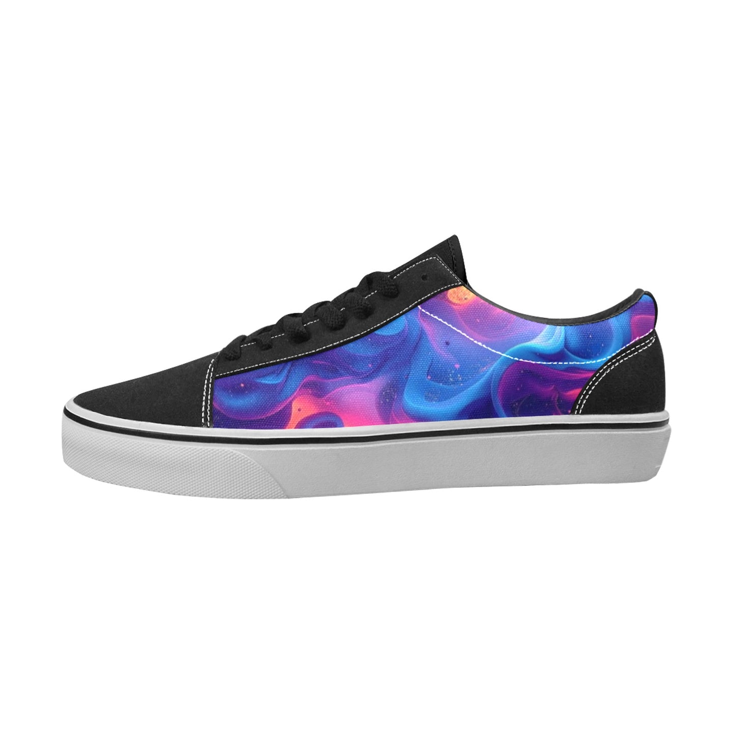 WOMEN'S Ethereal Camo Design 2 Low Top Skateboarding Aesthetic Sneakers