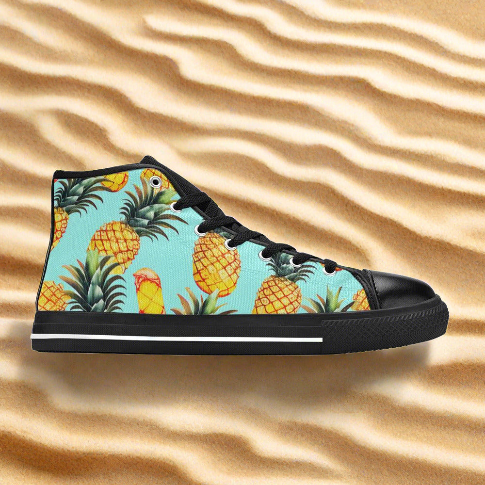 Peacock Pink Cream Unique MEN Bold Art - Freaky Shoes | Custom Art Sneakers