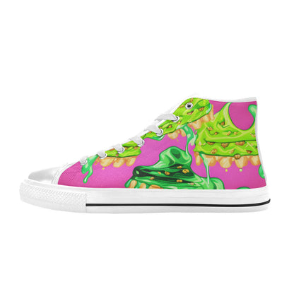 MEN'S Cc Ice Cream Art High Top Canvas Cottagecore Custom Shoes