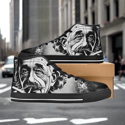 Aurora Borealis Neon Electric Wearable MEN Bold Art - Freaky Shoes | Custom Art Sneakers