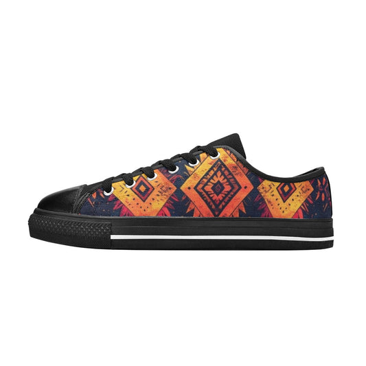 Wild Tribal Ripple 2 Low Top Canvas Shoes for Kid