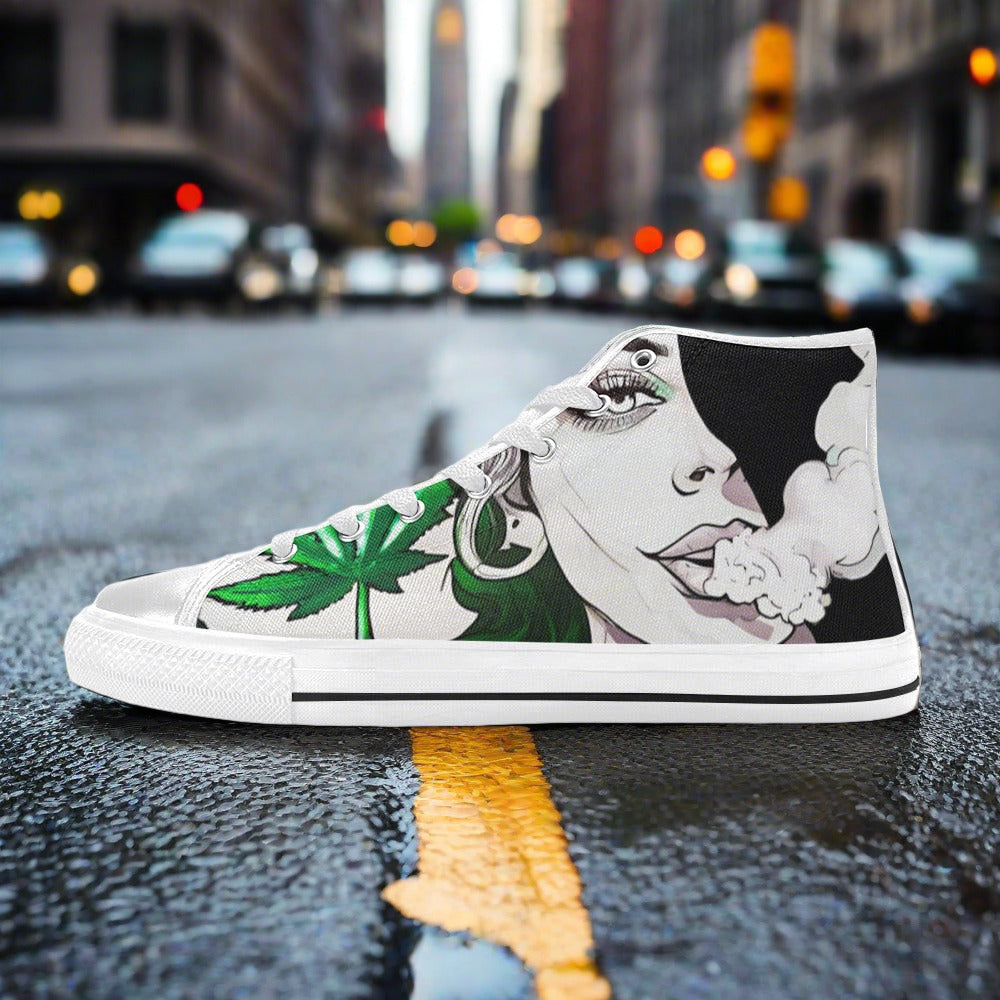Phoenix White Gold Wearable Bold Art - Freaky Shoes