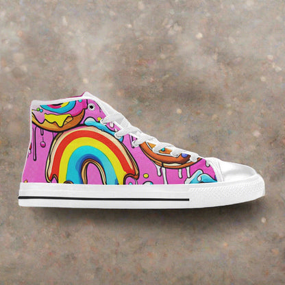 Chinese Dragon Dark Cosmic Custom WOMEN Bold Art - Freaky Shoes | Custom Art Sneakers