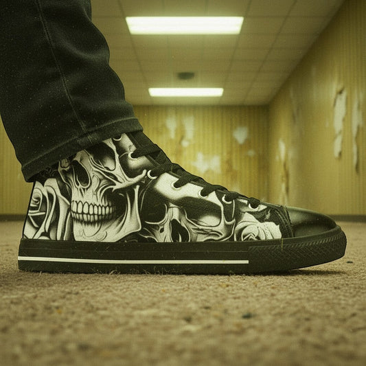 Grey Skulls & Roses Men