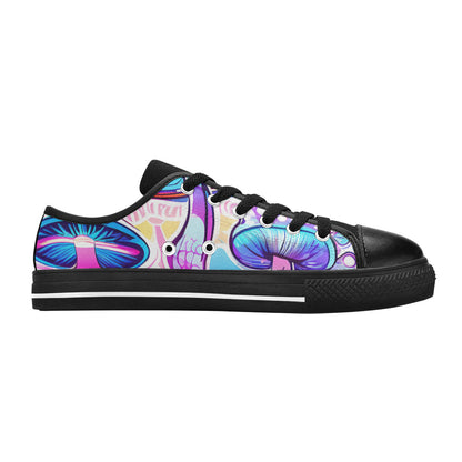 WOMEN'S Magic Mushrooms Art 4 Canvas Cottagecore Custom Shoes