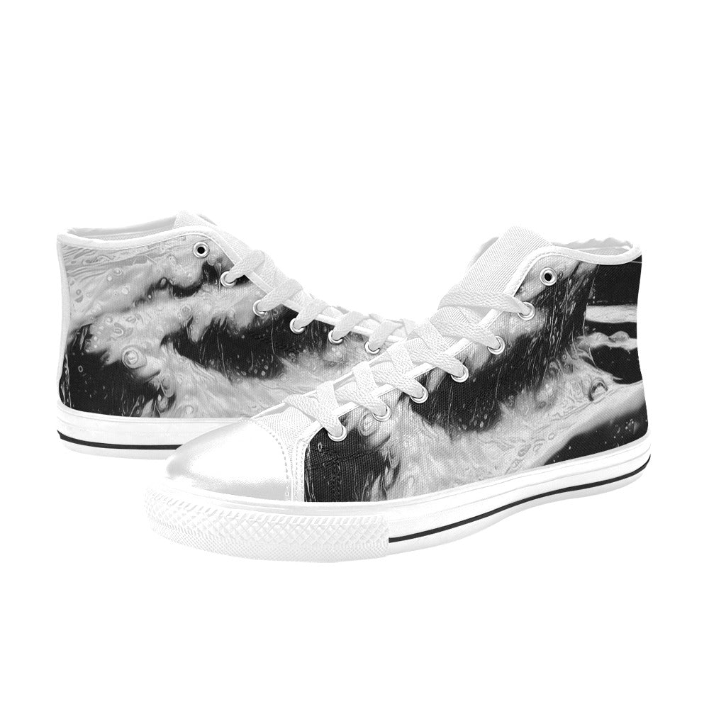 MEN'S Cc Acid Bath Drip High Top Canvas Neon Fantasy Sneakers