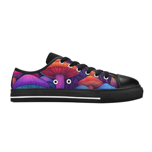 MEN'S Psychedelic Mushroom Cartoon Pattern Canvas Aesthetic Shoes