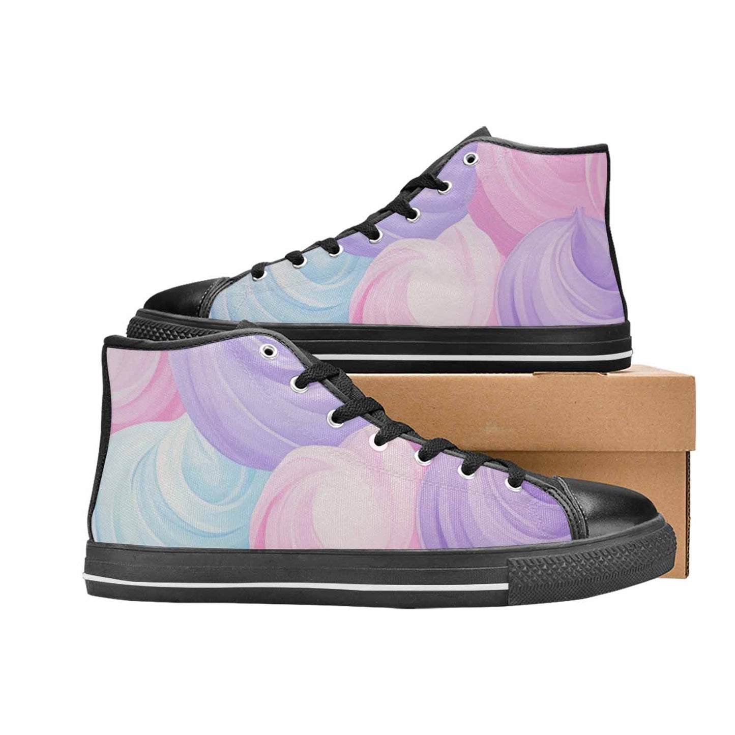 WOMEN'S Tie Dye - High Top Canvas Surreal Sneakers