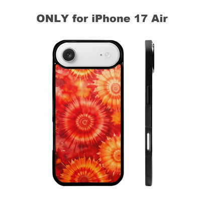 iPhone 17 Air Case — Tie Dye Red Orange Fire Tie, Custom Art Phone Cover