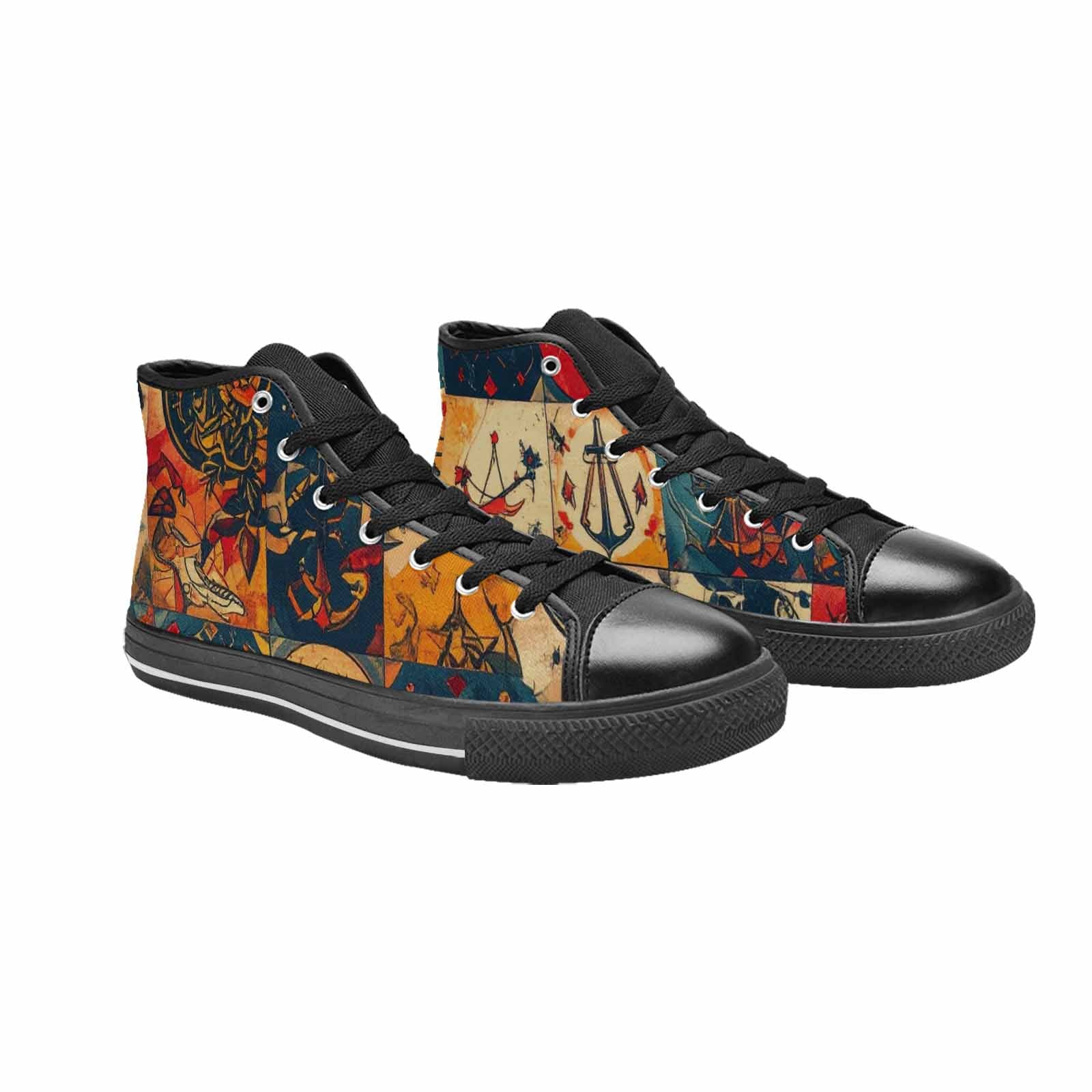 MEN'S Old School Tattoo High Top Canvas Surreal Shoes