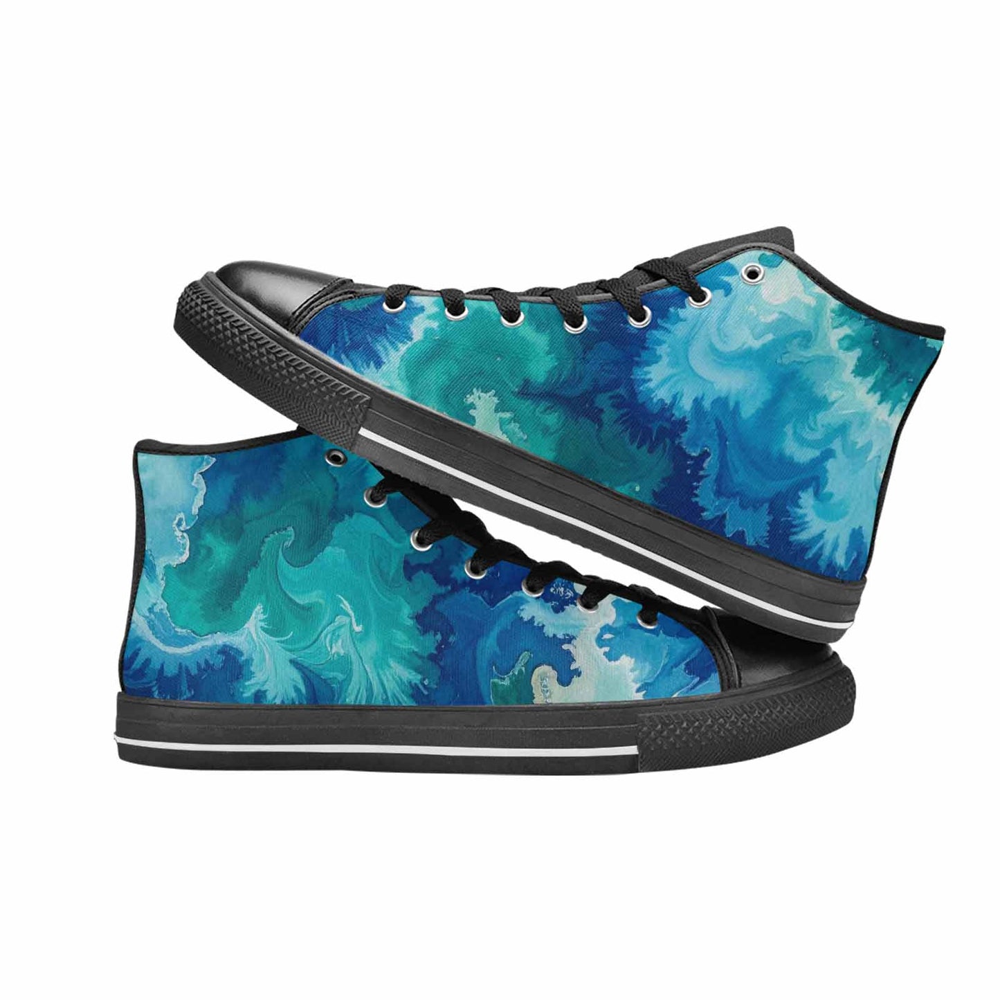 WOMEN'S Tie Dye - High Top Canvas Aesthetic Sneakers