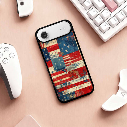 iPhone 17 Air Case — Small American Flag Stars And Galaxy, Customized Protective Case