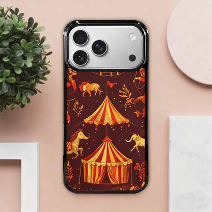 iPhone 17 Pro Max Case — Vintage Circus Art Pattern Retro Vintage, Custom Designed Case Cover