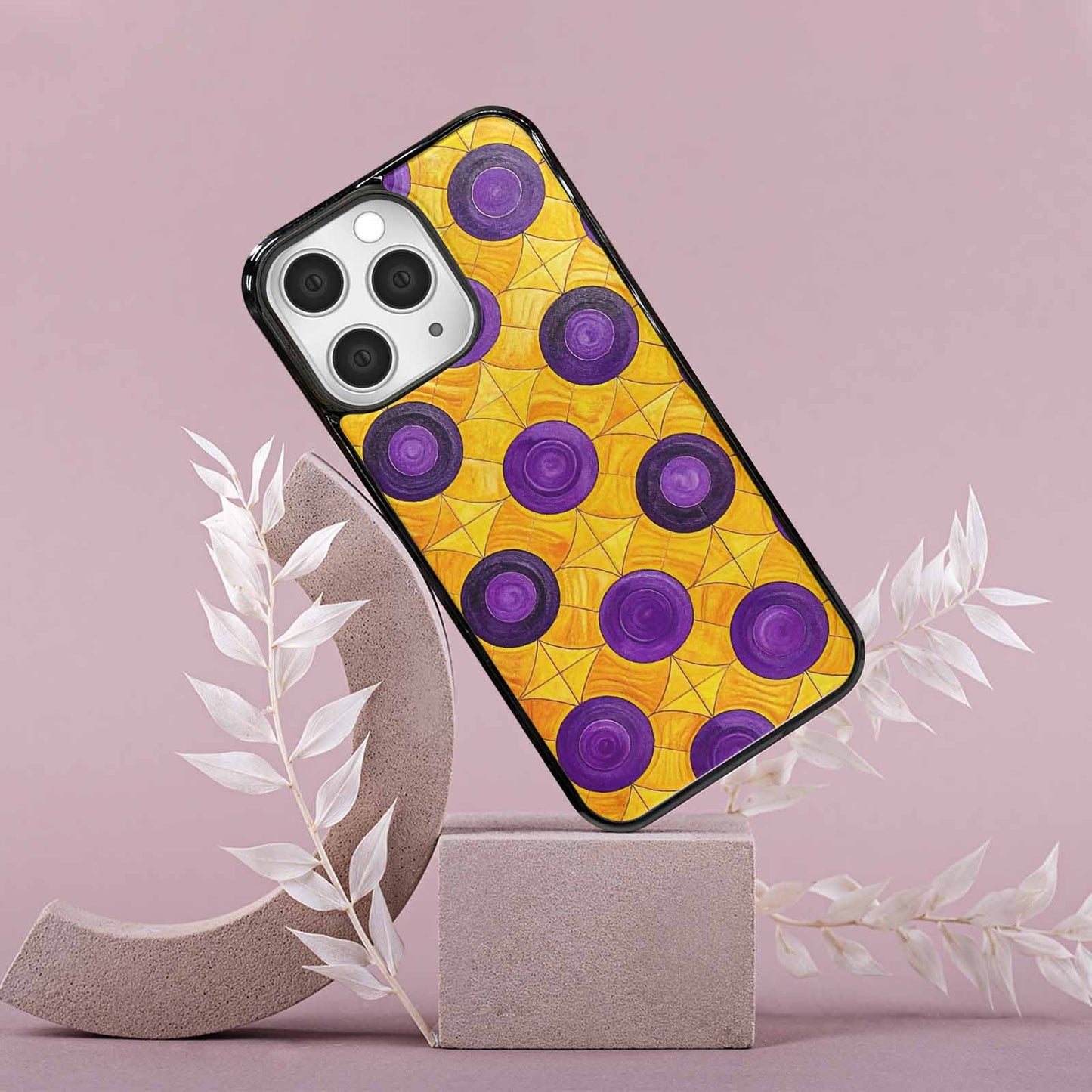 iPhone 15 Pro Max Case — Intersex Flag Color Theme Small Rainbow, Personalized Phone Case