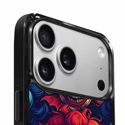 iPhone 17 Pro Case — Evil Clowns Heads Faces Overlapping Cartoon, Custom Art Phone Cover