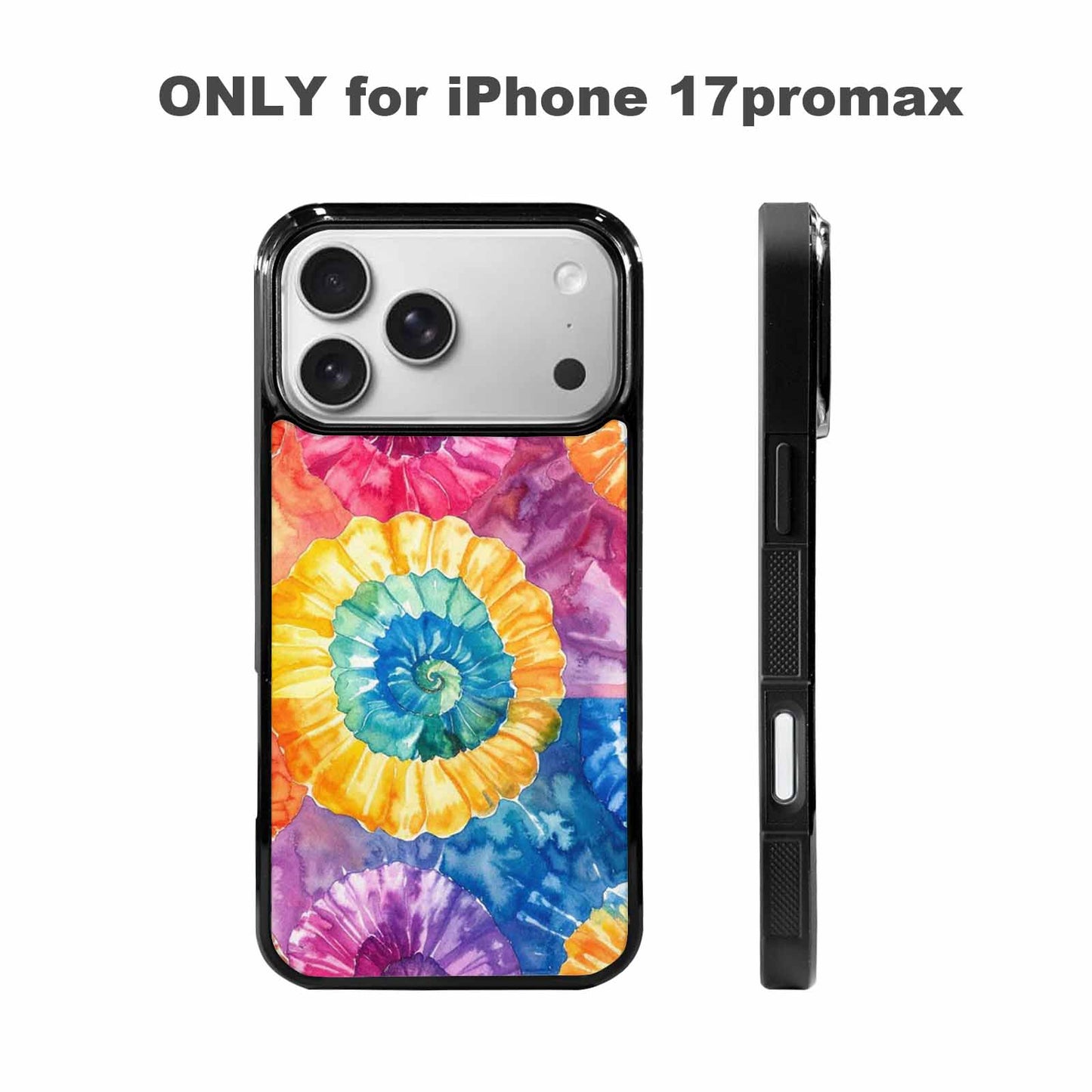 iPhone 17 Pro Max Case — Small Tie Dye Swirl Tie Dye, Custom Print Case Cover
