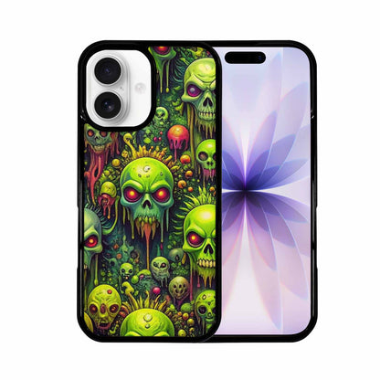 iPhone 17 Case — Toxic Radioactive Creature Pattern Original Art, Custom Phone Case