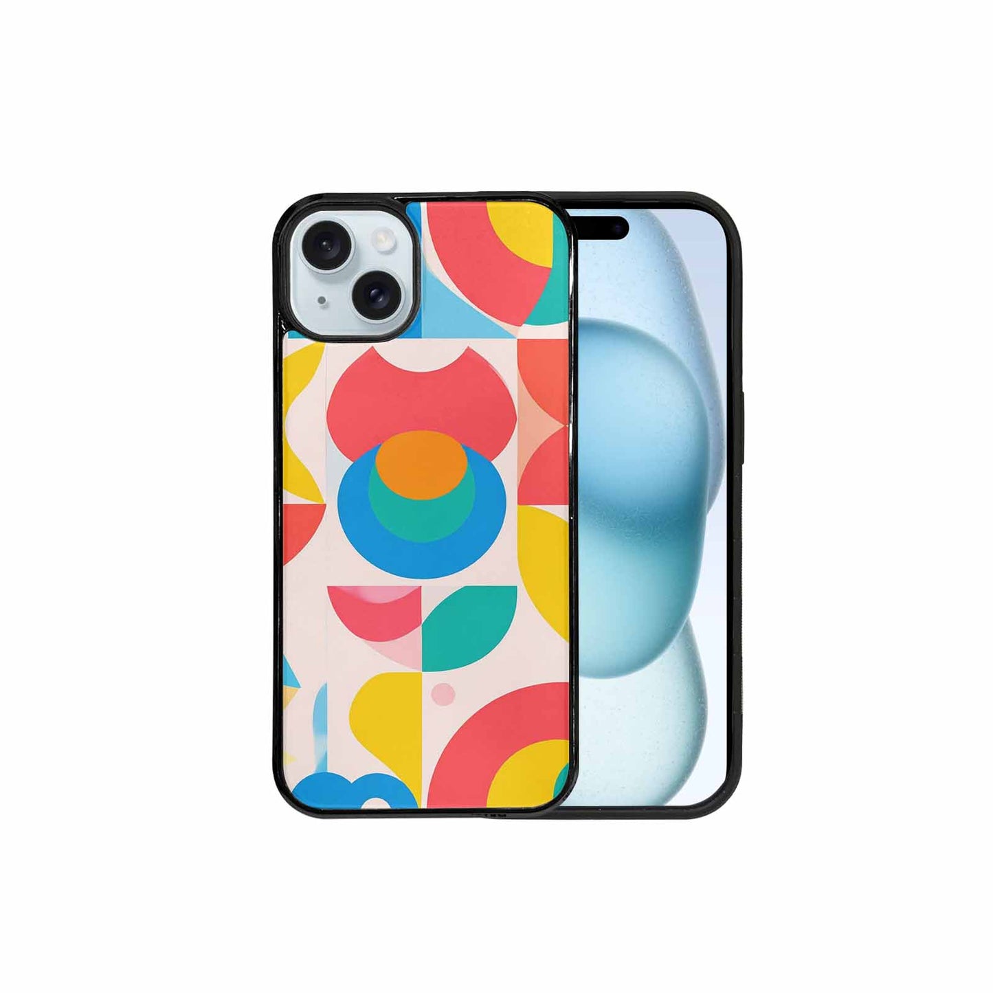 iPhone 15 Plus Case — 1960s Mod Cartoon Art Pattern, Custom Art Phone Cover