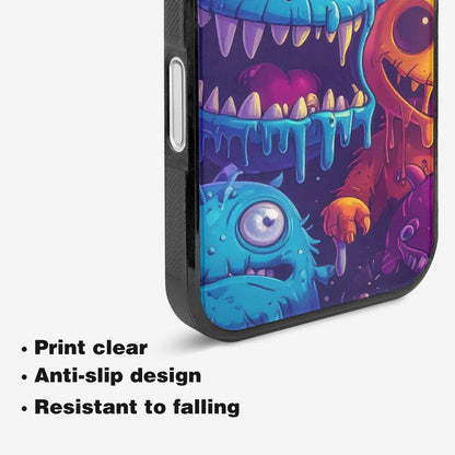 iPhone 16 Plus Case — Overlapping Endlessly No Empty Space Monsters, Original Design Phone Case