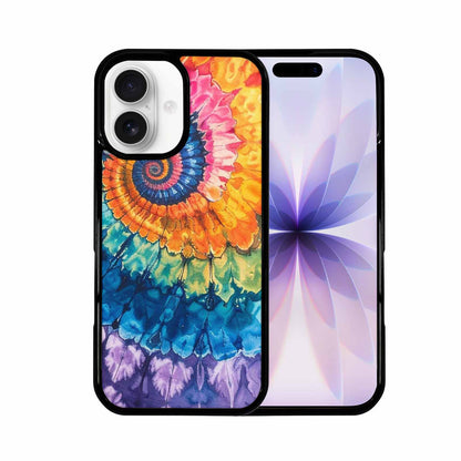 iPhone 17 Case — Black &amp; Blue Ink Tie Dye, Customized Protective Case