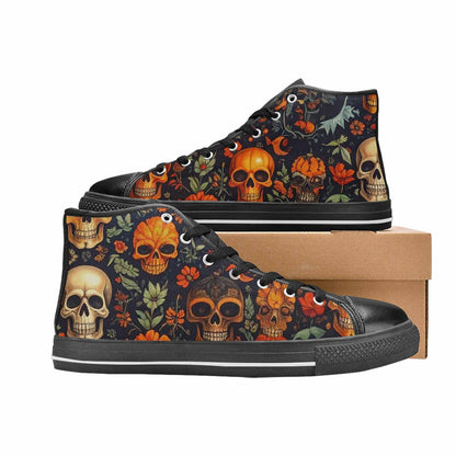 MEN'S Skulls - Halloween High Top Canvas Y2K Sneakers