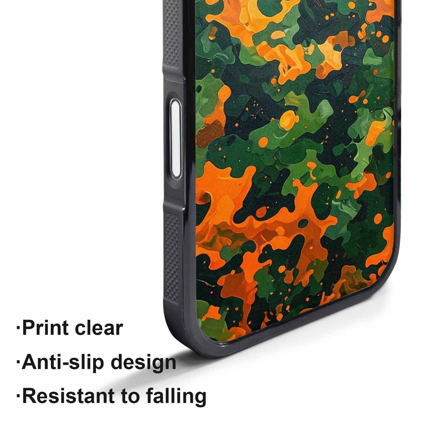 iPhone 17 Air Case — Small Military Camouflage Blotch Pattern Camo, Customized Protective Case