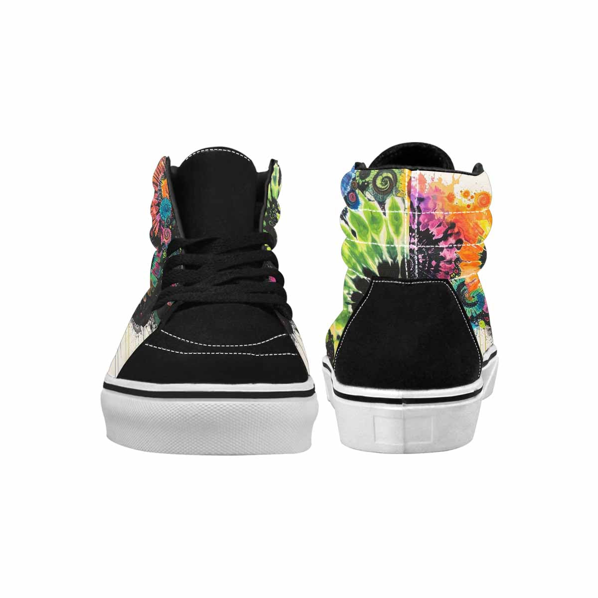 MEN'S Tie High Top Canvas Vibrant Chaos Sneakers