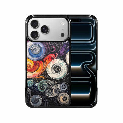 iPhone 17 Pro Max Case — Tie Dye Swirls (black Tie Dye, Customized Protective Case