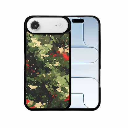 iPhone 17 Air Case — Small Military Camouflage Blotch Pattern Camo, Personalized Phone Case