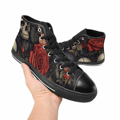 MEN'S Skulls - Roses High Top Canvas Dreamcore Custom Sneakers