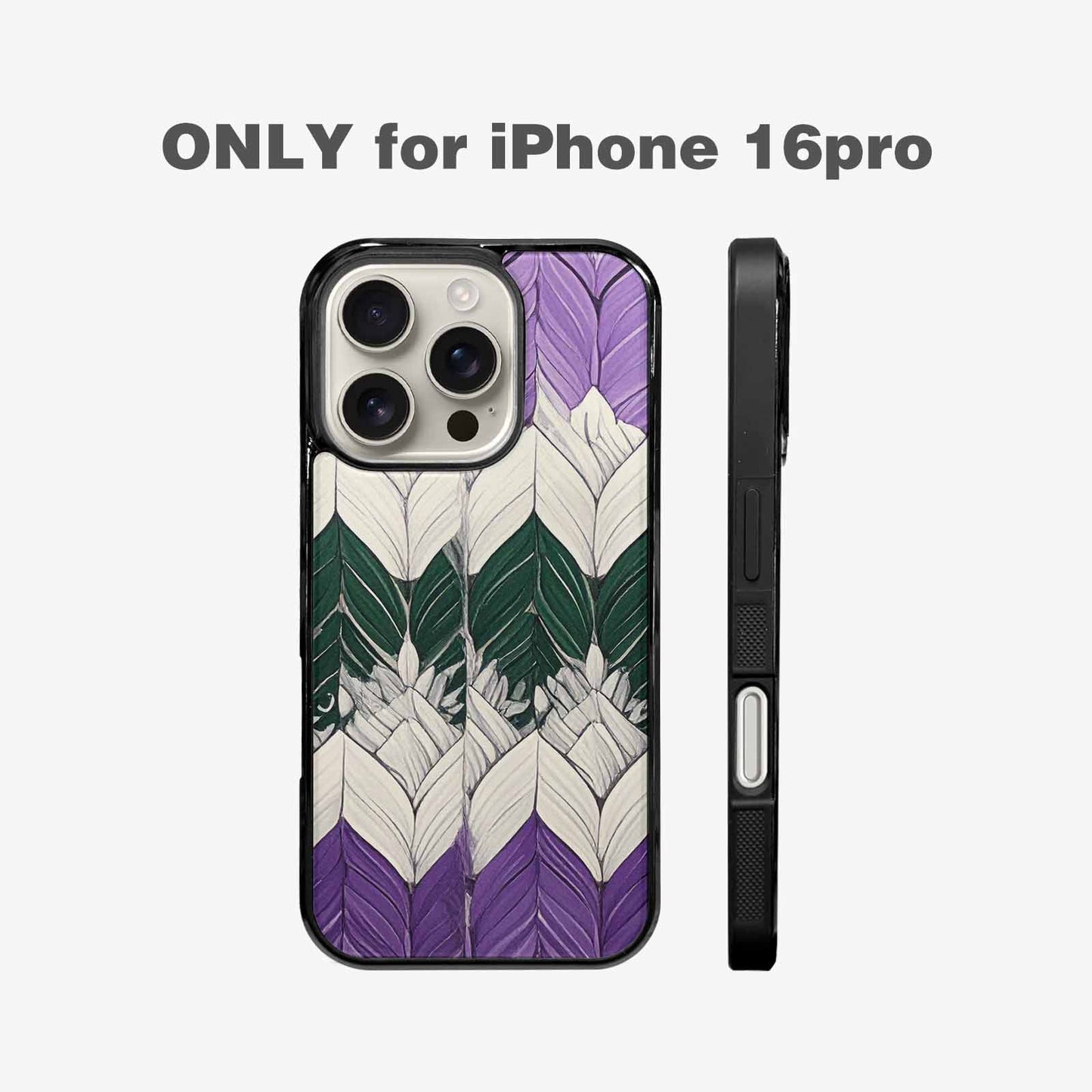 iPhone 16 Pro Case — Genderqueer Flag Color Theme Small Rainbow, Custom Phone Case