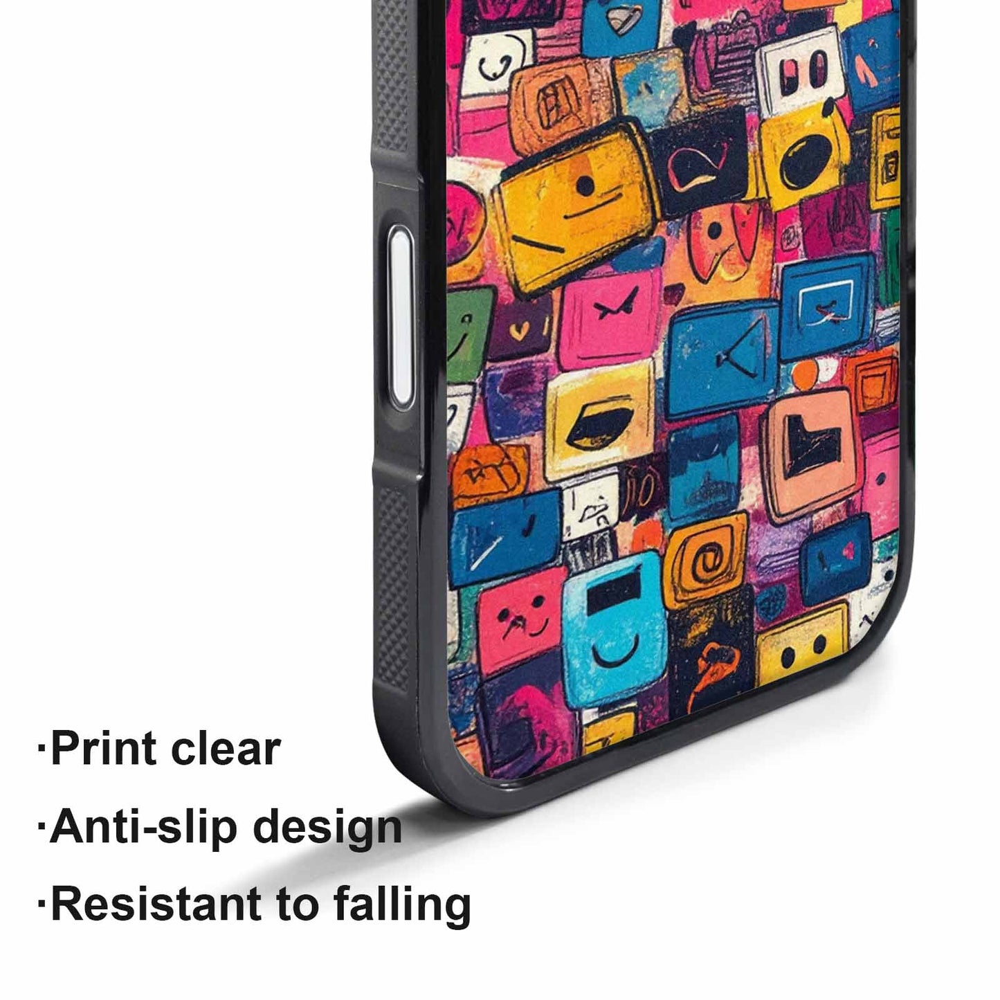 iPhone 17 Air Case — Hand Drawn Icon Doodle Pattern Original, Custom Made Phone Cover