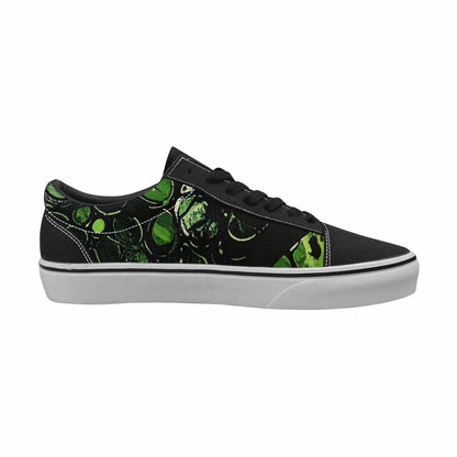 WOMEN'S Reptile Scale Lace-Up Canvas Dark Academia Custom Sneakers