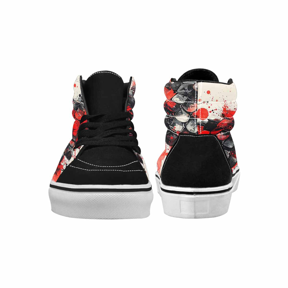 MEN'S Reptile Scale High Top Canvas Kaleidoscope Custom Sneakers