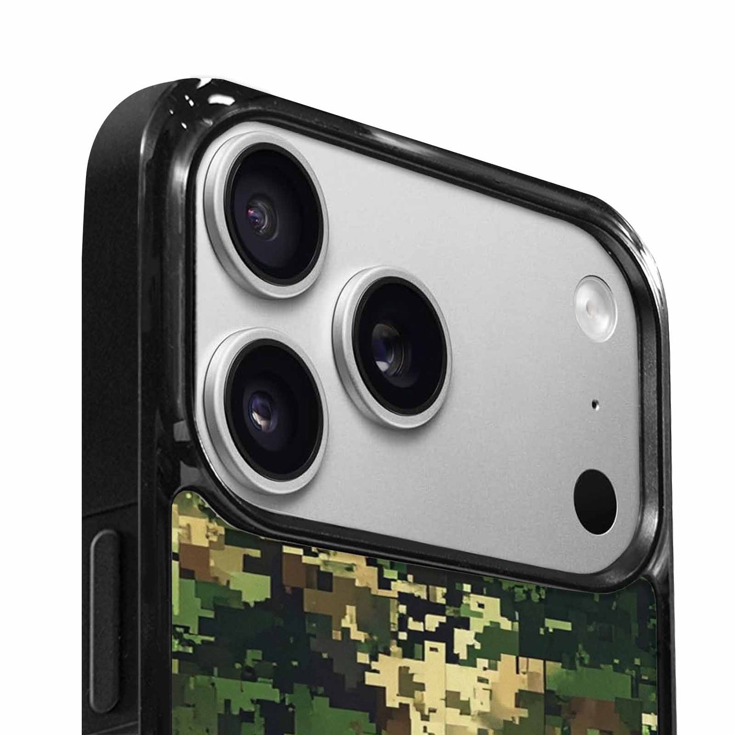 iPhone 17 Pro Case — Small Military Camouflage Blotch Pattern Camo, Custom Made Phone Cover
