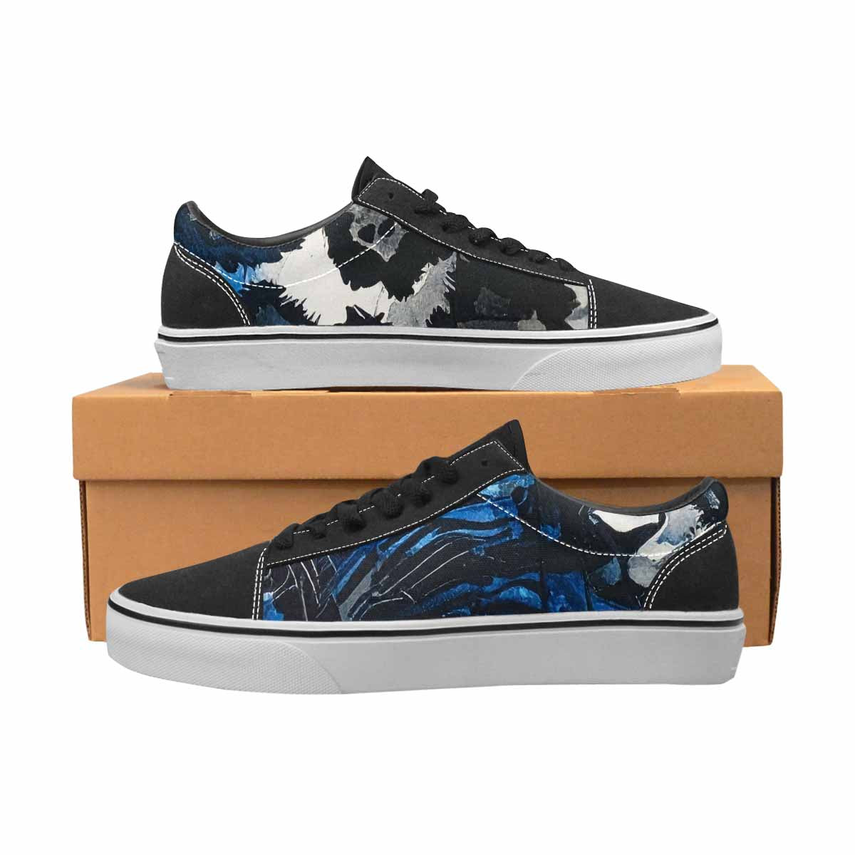 WOMEN'S Animal Print Lace-Up Canvas Grunge Shoes