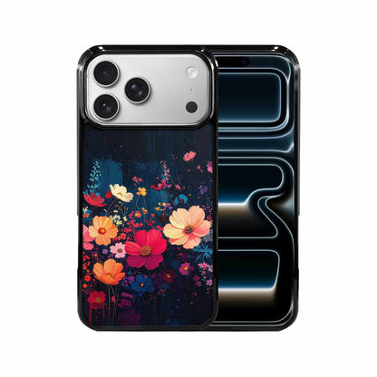 iPhone 17 Pro Max Case — Shadowy Glitch Floral Pattern Floral, Unique Phone Case Design