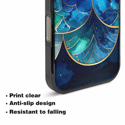 iPhone 16 Pro Max Case — Mermaid Scale Art Pattern, Custom Printed Phone Case