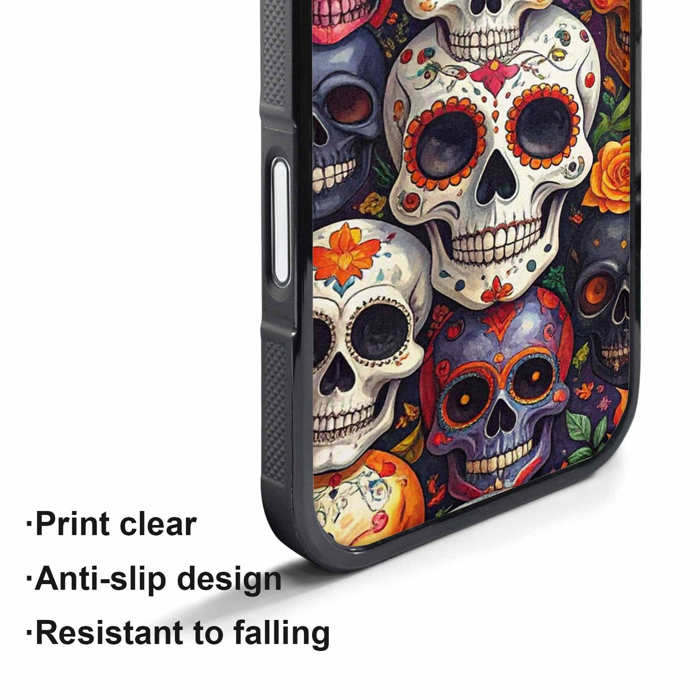 iPhone 17 Air Case — Small Skull Pattern Randomly Varying Gothic, Custom Printed Phone Case