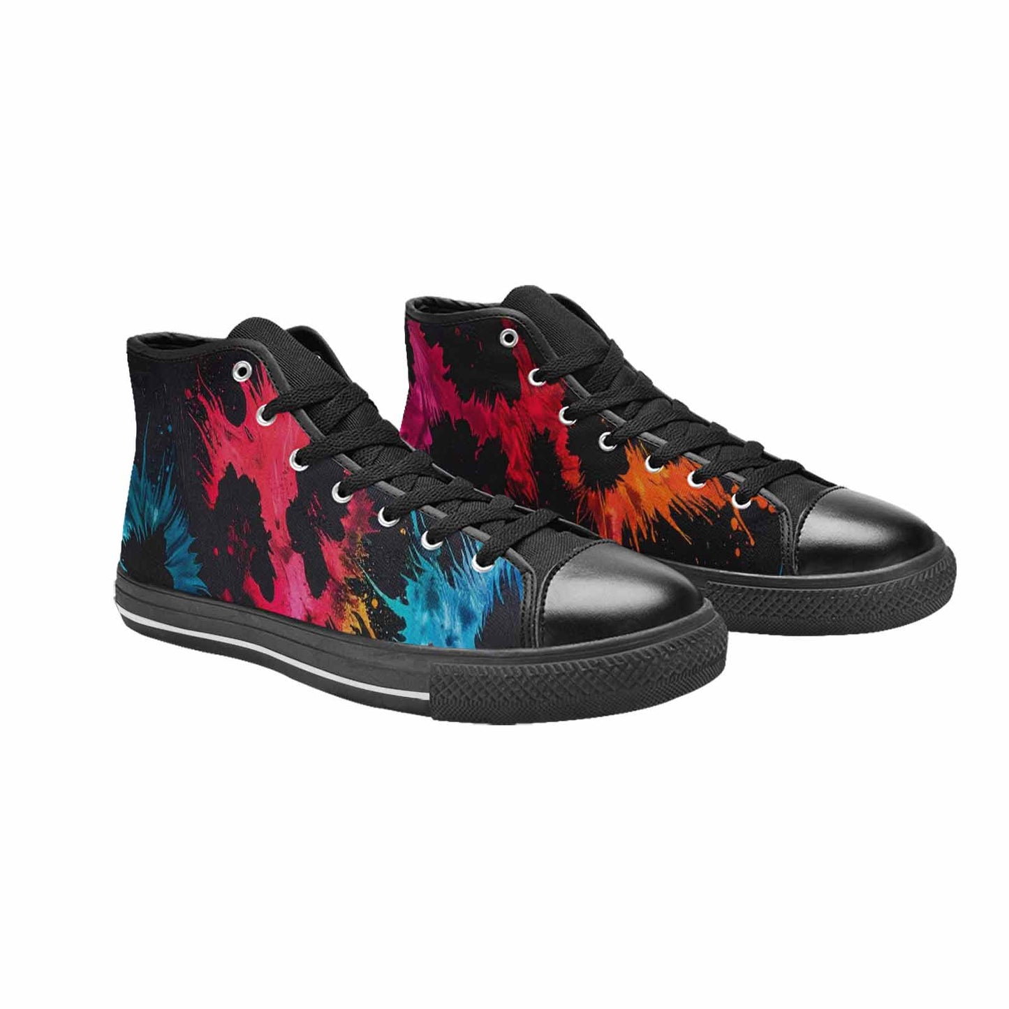 MEN'S Dark Animal Print High Top Canvas Y2K Sneakers
