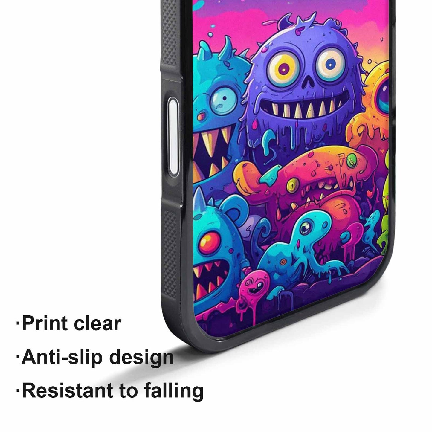 iPhone 17 Pro Case — Overlapping Endlessly No Empty Space Galaxy, Custom Printed Phone Case