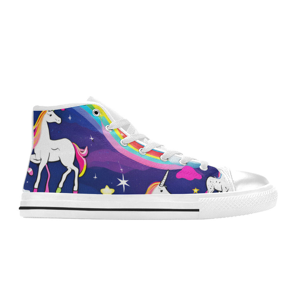 MEN'S Unicorns Abstract Men’S High Top Canvas Aesthetic Custom Shoes