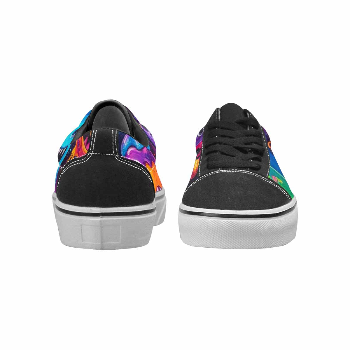 WOMEN'S Ice Cream Monsters  Lace-Up Canvas Dark Academia Custom Sneakers