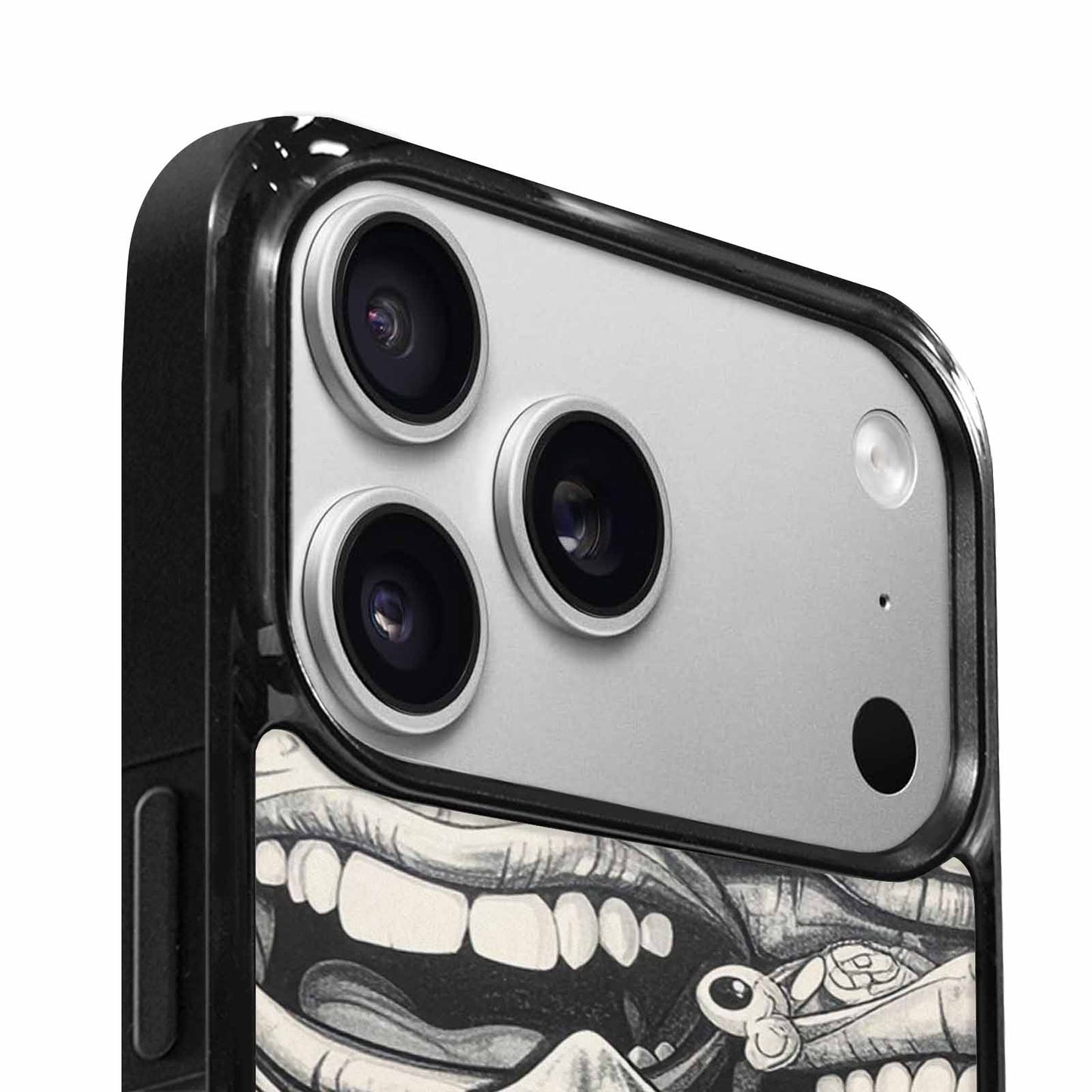 iPhone 17 Pro Case — Seamless Repeating Pattern Of Overlapping Cartoon, Custom Printed Phone Case
